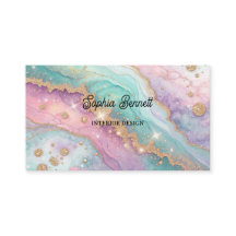 Mesmerizing Glitter Opal Background Business Card