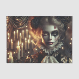 Mesmerizing Gothic Harlequin Decoupage  Tissue Paper