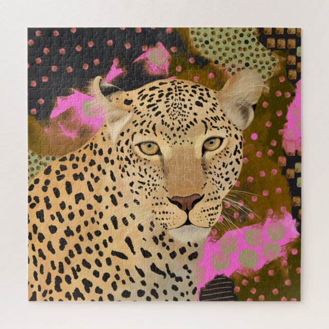 Mesmerizing Leopard Jigsaw Puzzle (Vertical)