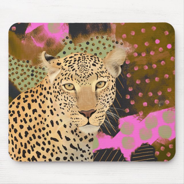 Mesmerizing Leopard Mouse Pad (Front)