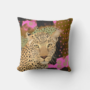 Mesmerizing Leopard Throw Pillow
