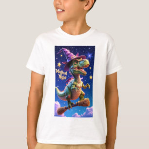 Mesmerizing 'Magical Night' Dragon Sticker T-Shirt