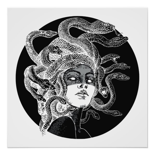 Mesmerizing Medusa Art Photo Print (Front)