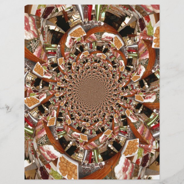 Mesmerizing Mosaic of Sushi Brown Colours (Front)