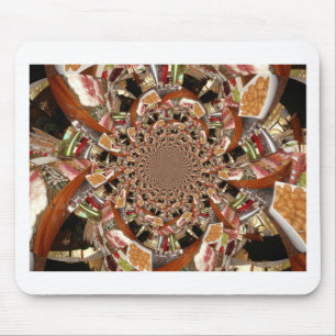 Mesmerizing Mosaic of Sushi Brown Colours Mouse Pad