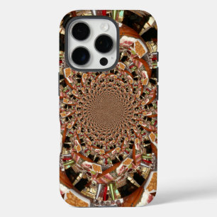 Mesmerizing Mosaic of Sushi   Earthy Brown & Coppe iPhone 16 Pro Case