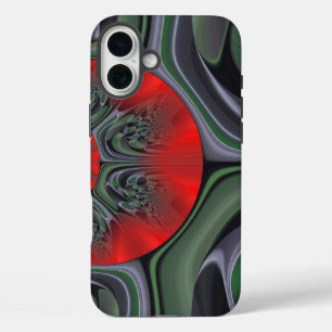 Mesmerizing Red Aurora   Northern Lights Borealis  iPhone 16 Plus Case