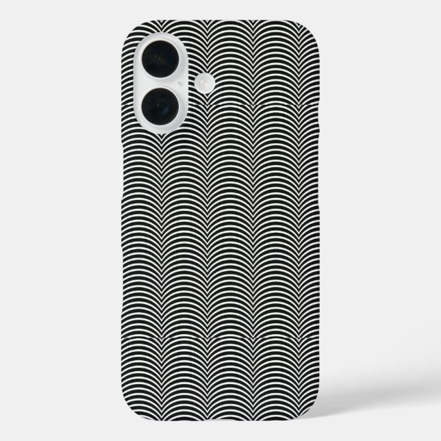 Mesmerizing Wave Pattern Case-Mate iPhone 16 Case (Back)