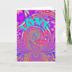 Mesmerizing Whirlpool Love Cyan Text art Graphic  Announcement