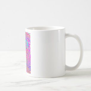 Mesmerizing Whirlpool Love Cyan Text art Graphic  Coffee Mug