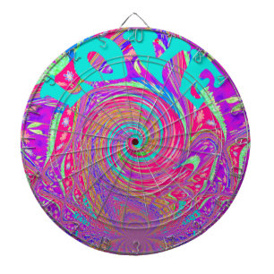 Mesmerizing Whirlpool Love Cyan Text art Graphic Dartboard