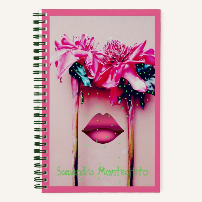Mesmerizing wonder flowers notebook (Front)