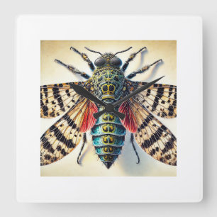 Mesolamia dorsal view 300824IREF226 - Watercolor Square Wall Clock