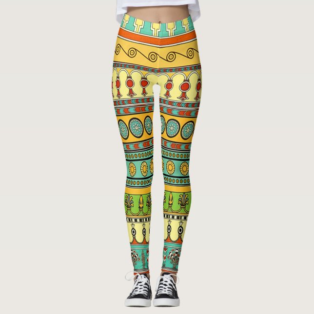 Mesopotamian Artwork Leggings (Front)