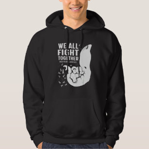 Mesothelioma Awareness We All Fight Together Eleph Hoodie