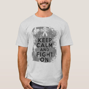 Mesothelioma Keep Calm and Fight On T-Shirt