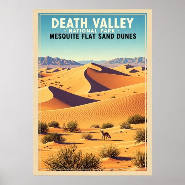 Mesquite Flat Sand Dunes Death Valley V01 Poster (Front)