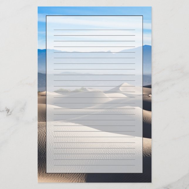 Mesquite Flat Sand Dunes Stationery (Front)