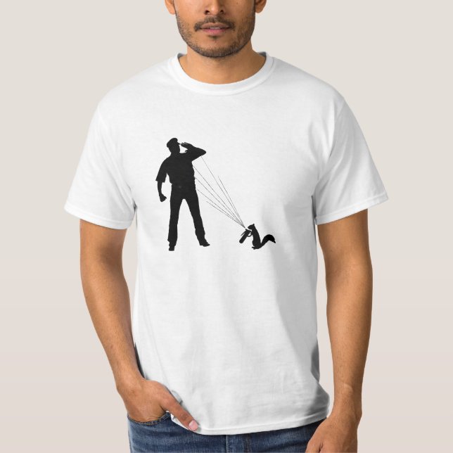Mesquite Texas Squirrel Fights back! T-Shirt (Front)