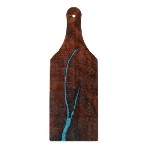 Mesquite wood look with turquoise cheese board