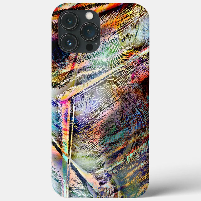 Mess of digital scratches with glossy & dark touch Case-Mate iPhone case (Back)