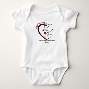Mess With Me? My Big Brother Has Paws2 Baby Bodysuit