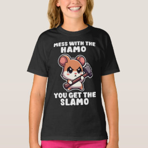 Mess With The Hammo You Get The Slamo Cute Hamster T-Shirt