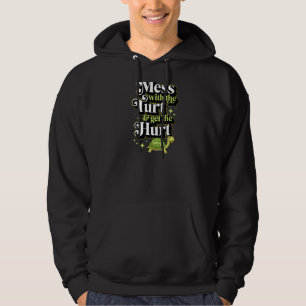 Mess With The Turt And Get The Hurt Funny Turtle J Hoodie