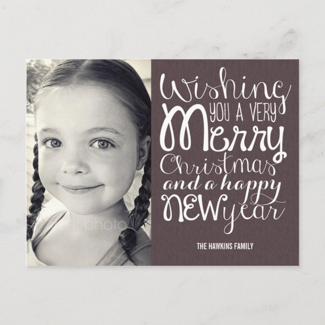 Message adorable Carte postale Photo de Noël (Devant)