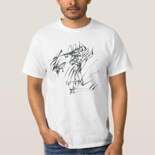 Message Black White Abstract Tribal Tattoo Art T-Shirt