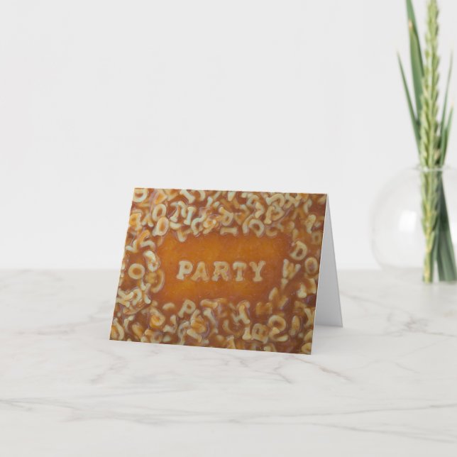 Message Dans Ma Soupe : Cartes De Notes D'Invitati (Devant)