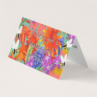 Message de bienvenue Card_Editable_BuzzAmongBlooms