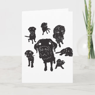 Message de la carte de guides de chien w/Custom !