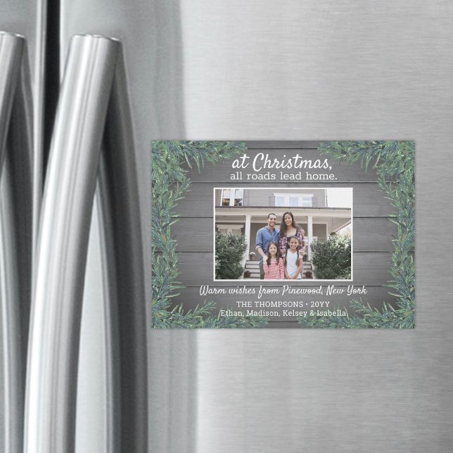 Message de la maison Photo carte magnétique (Créateur téléchargé)
