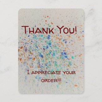 Message de Merci de la carte de boîtier