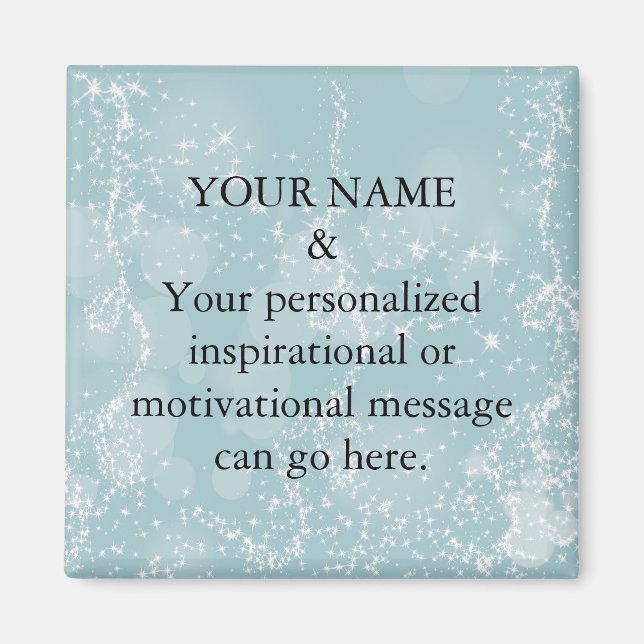 Message de motivation personnalisé Aimant de Parti (Devant)