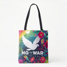 Message de paix : La colombe sur le Sac fourre-tou