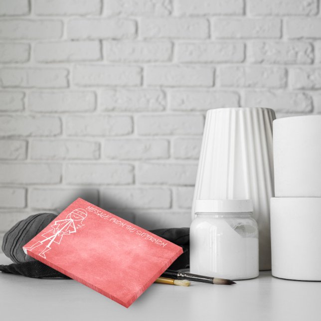 Message from Mother Mom- Chalkboard Red Wall Post-it Notes (Message from Mother Mom- Chalkboard Red Wall Post-it Notes)