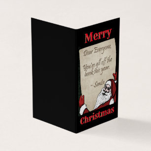 Message From Santa - Nice Version Xmas Cards