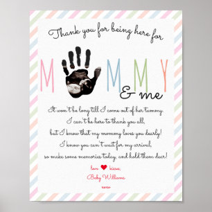 Message from the Bump Ultrasound Baby Shower Sign