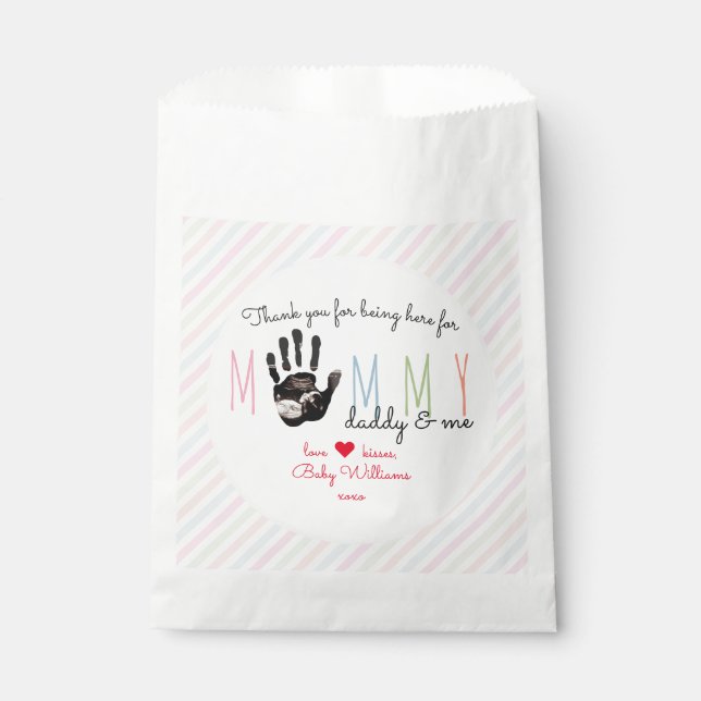 Message from the Bump Ultrasound Cute Baby Shower Favour Bag (Front)