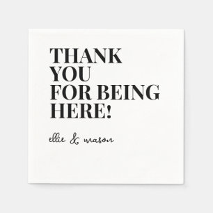 Message from the couple Wedding Engagement Party Napkin