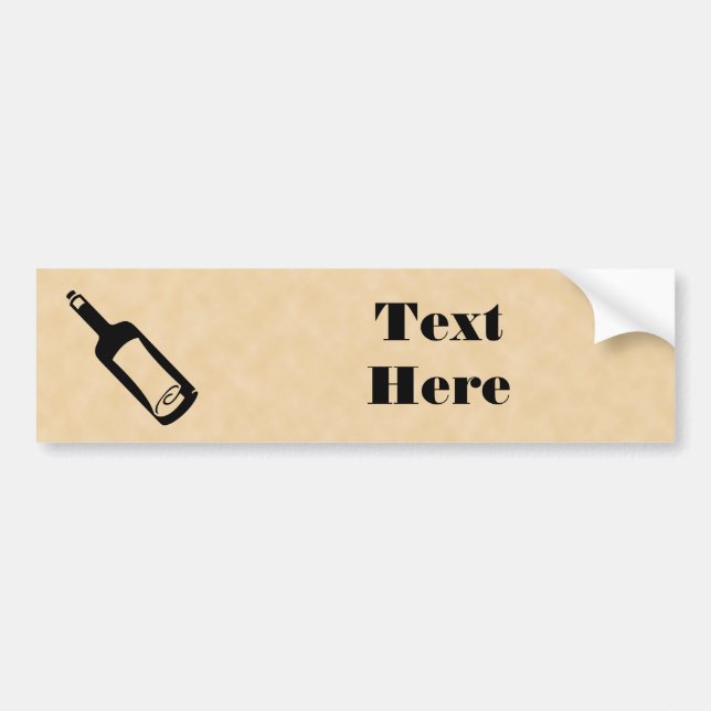 Message in a bottle. bumper sticker (Front)