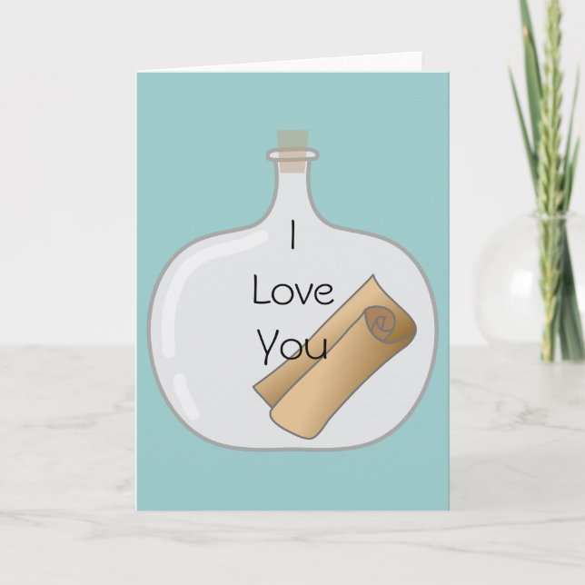 Message in a Bottle Card (Front)