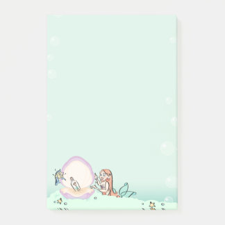 Message in a Bottle Mermaid by artist STEPHANIE D Post-it Notes