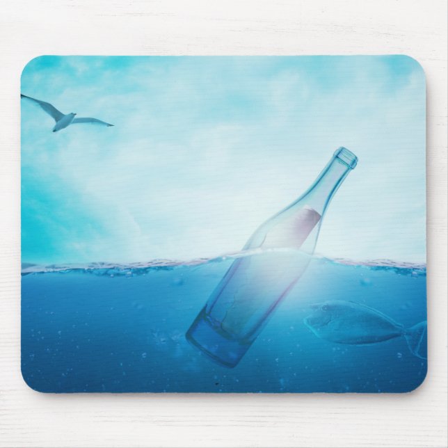 Message in a Bottle Mouse Pad (Front)