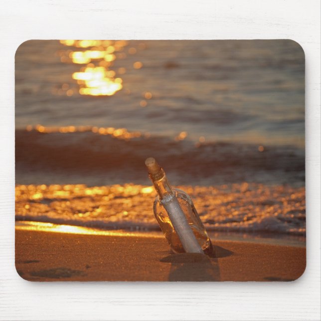 Message In A Bottle Mouse Pad (Front)