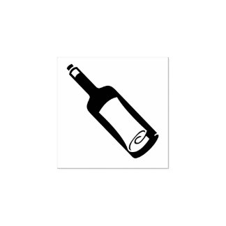 "Message in a Bottle" Rubber Stamp