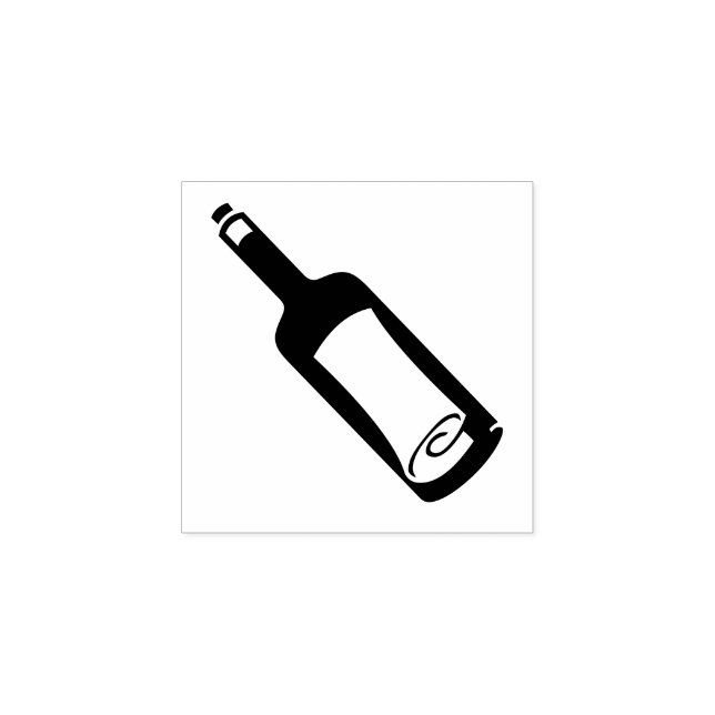 "Message in a Bottle" Rubber Stamp (Imprint)