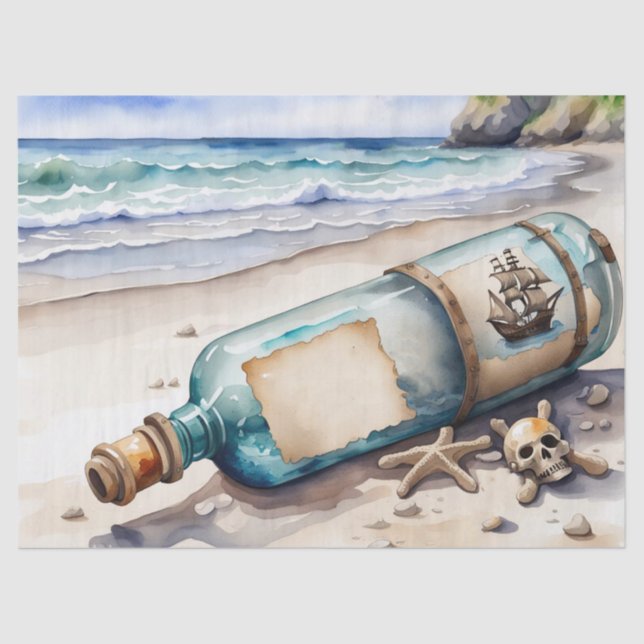 Message in a Bottle   Tissue Paper (Front)